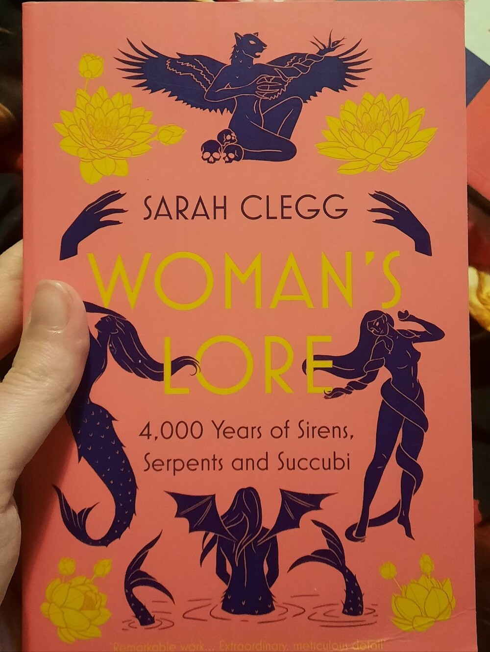 Woman's Lore by Sarah Clegg - Coral & Navy Cover